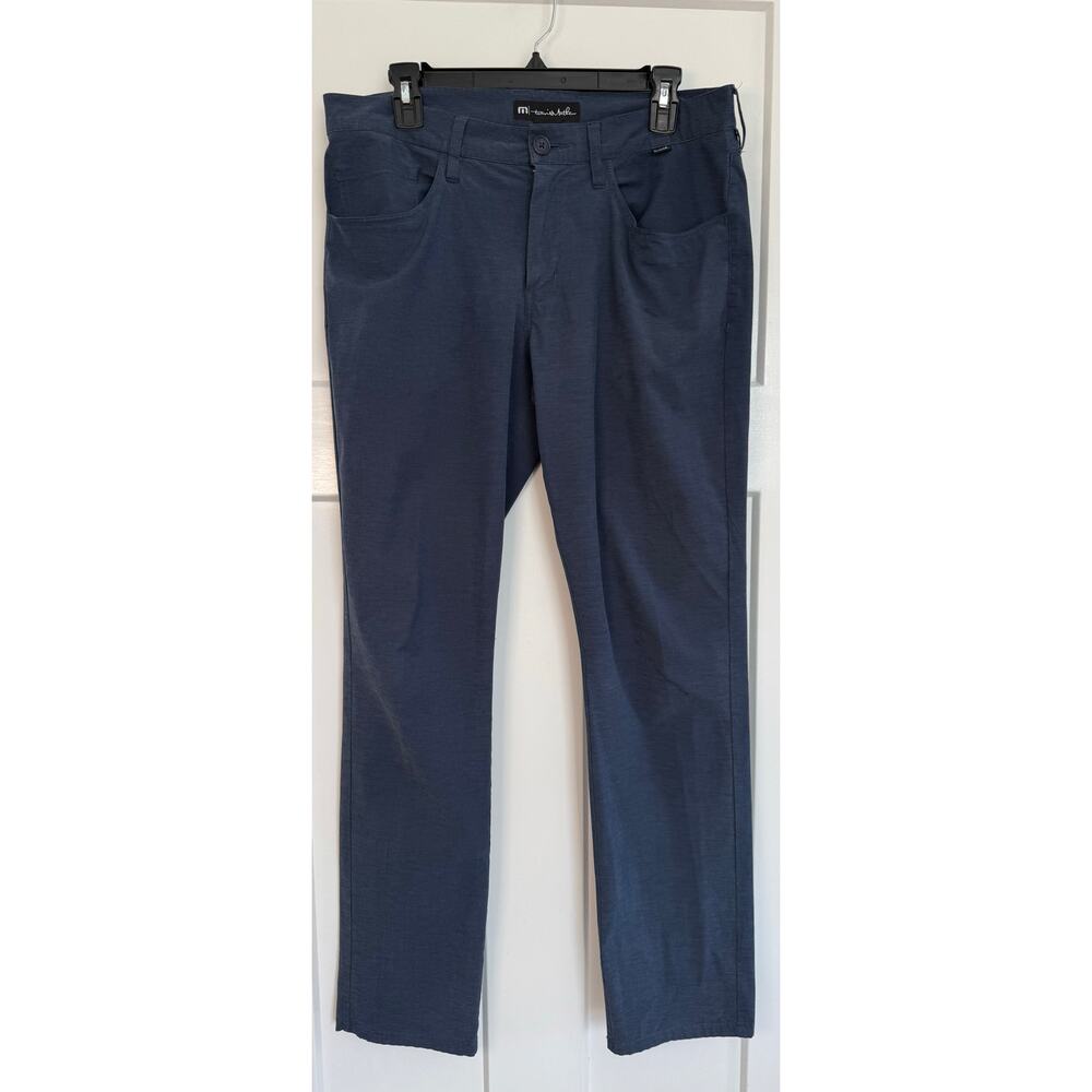 Travis Mathew 32x31 Blue Navy Right On Time Performance Golf Pants Mens